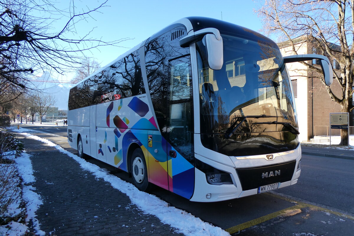 (283'712) - Aus Polen: ??? - WN 7790T - MAN am 4. Januar 2026 in Thun, Hotel Seepark