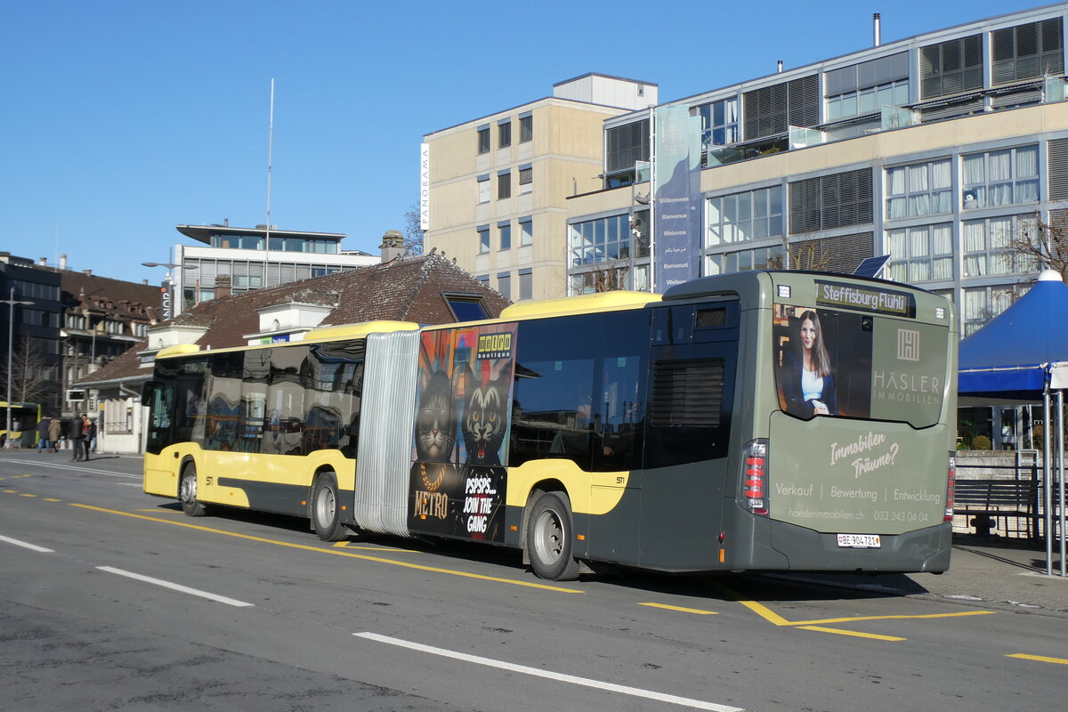 (283'715) - STI Thun - Nr. 721/BE 904'721 - Mercedes am 4. Januar 2026 beim Bahnhof Thun