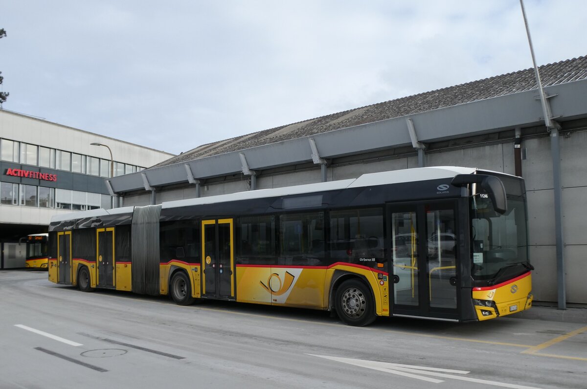 (283'730) - PostAuto Bern - Nr. 11'246/BE 560'246/PID 11'246 - Solaris am 6. Januar 2026 in Bern, Postautostation