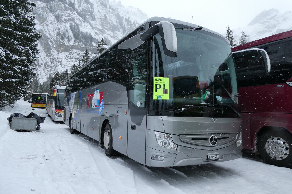 (283'938) - Ott, Steffisburg - BE 749'421 - Mercedes am 10. Januar 2026 in Adelboden, Unter dem Birg