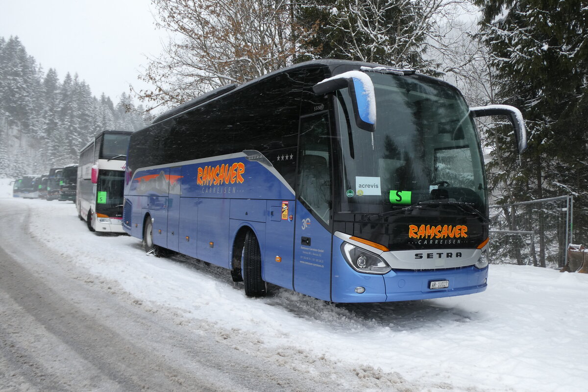 (283'993) - Ramsauer, Herisau - AR 10'027 - Setra am 10. Januar 2026 in Adelboden, ASB
