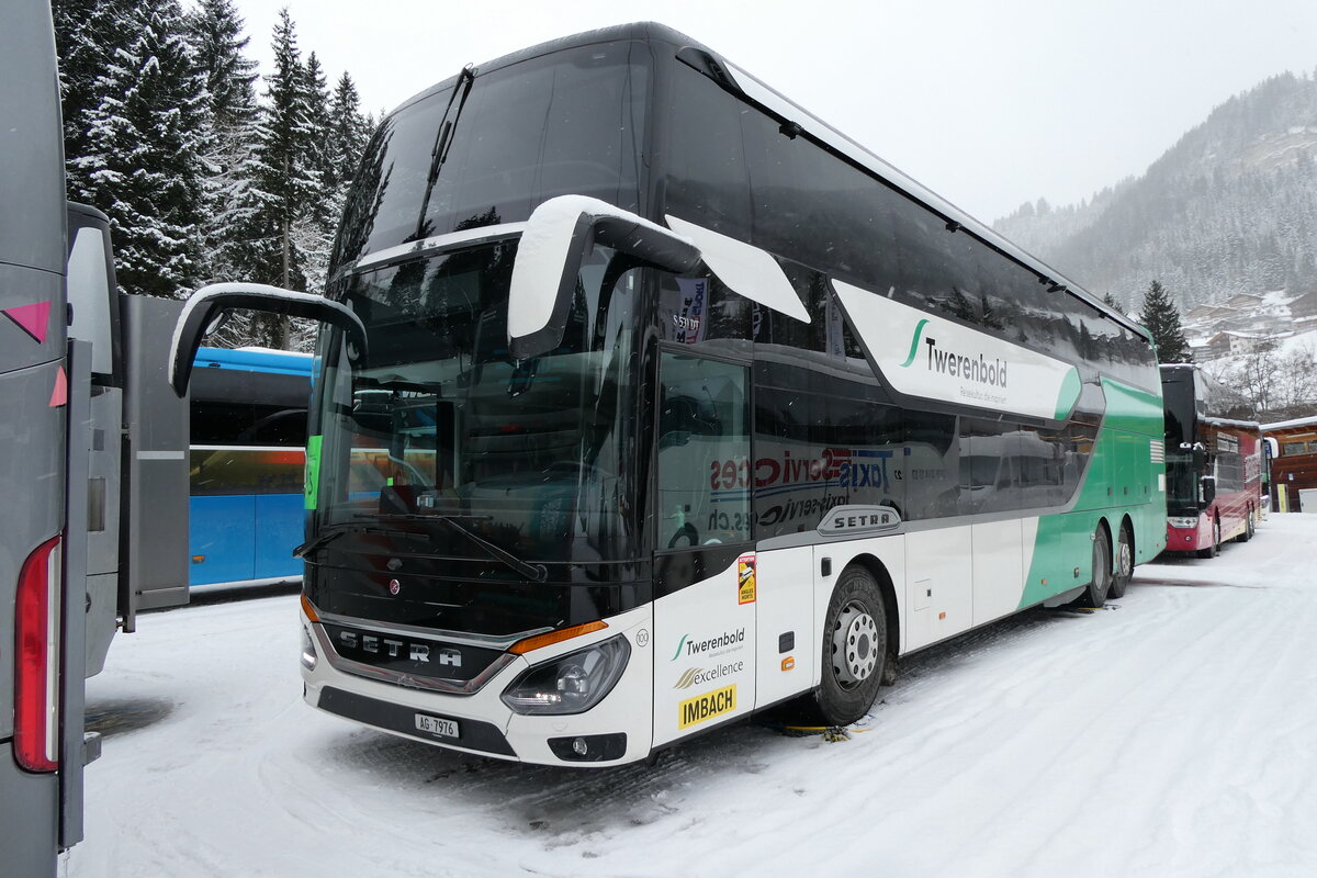 (284'033) - Twerenbold, Baden - Nr. 100/AG 7976 - Setra am 10. Januar 2026 in Adelboden, ASB