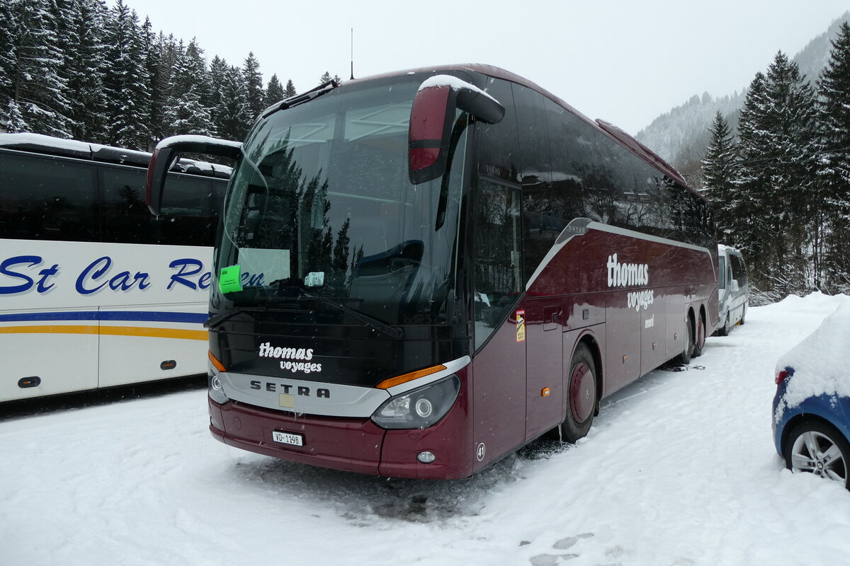 (284'055) - Thomas, Echallens - Nr. 43/VD 1198 - Setra am 10. Januar 2026 in Adelboden, ASB
