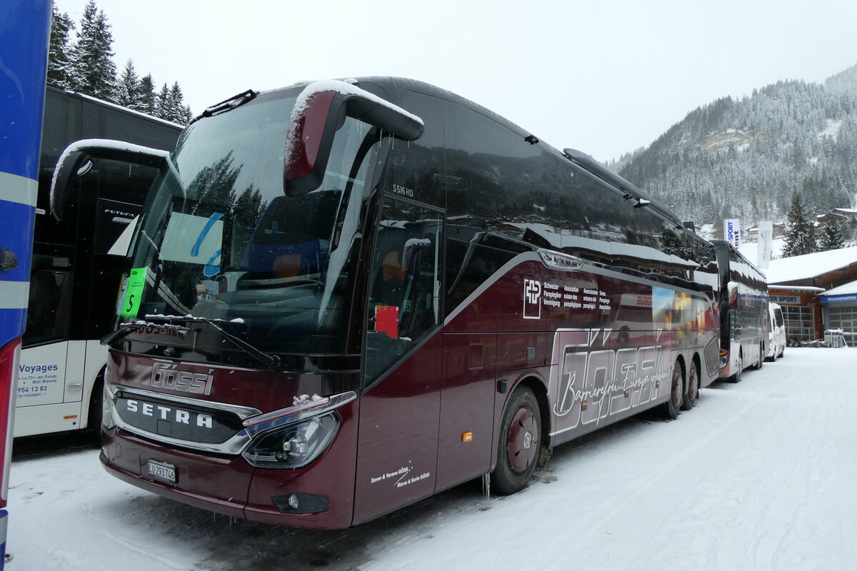 (284'099) - G�ssi, Horw - LU 293'746 - Setra am 10. Januar 2026 in Adelboden, ASB