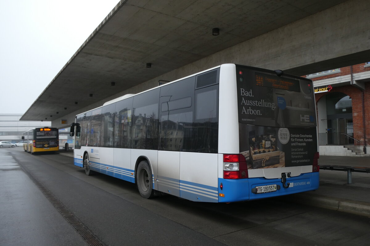 (284'216) - BOTG Amriswil - Nr. 409/TG 180'557 - MAN (ex Nr. 14) am 16. Januar 2026 in Arbon, Bushof