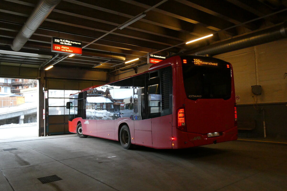 (284'287) - AFA Adelboden - Nr. 93/BE 26'705 - Mercedes am 20. Januar 2026 in Adelboden, Busstation