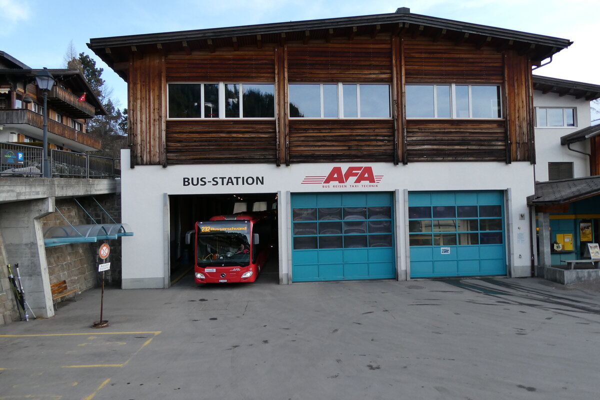 (284'288) - AFA Adelboden - Nr. 93/BE 26'705 - Mercedes am 20. Januar 2026 in Adelboden, Busstation