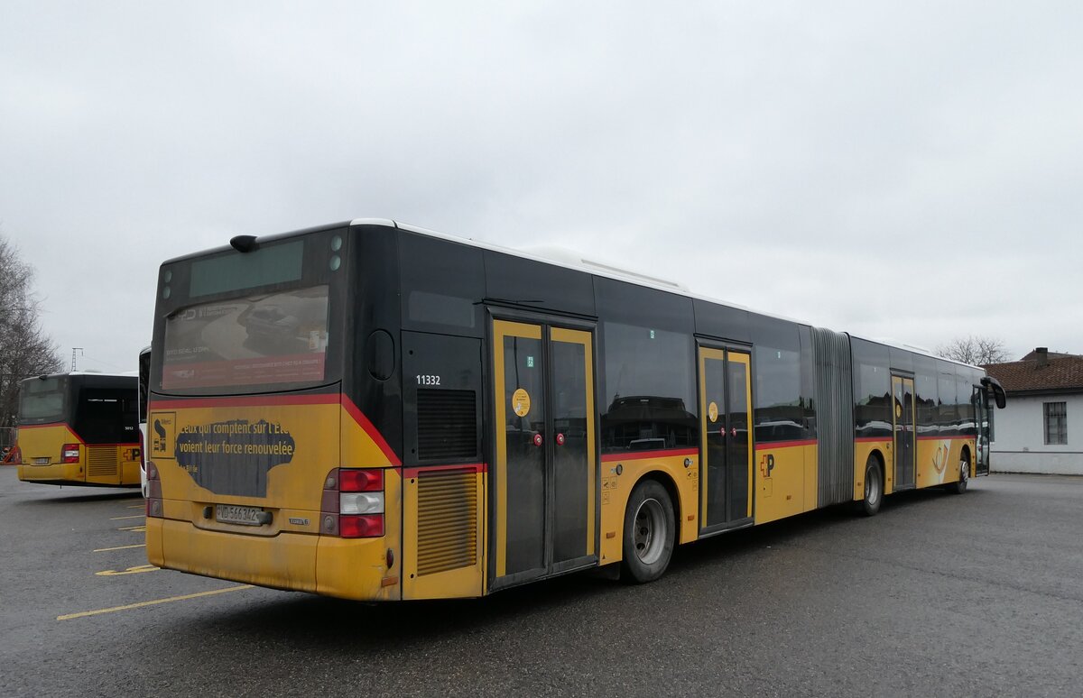 (284'498) - CarPostal Ouest - VD 566'342/PID 11'332 - MAN am 31. Januar 2026 in Yverdon, Garage
