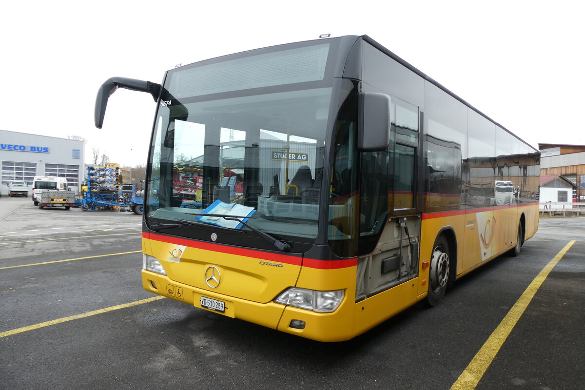 (284'526) - CarPostal Ouest - VD 510'289/PID 5674 - Mercedes am 31. Januar 2026 in Kerzers, Interbus