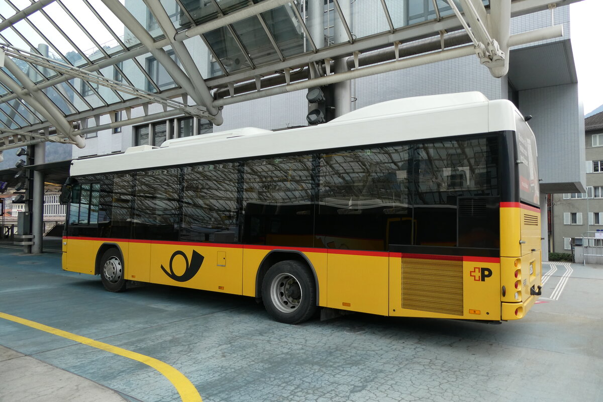 (284'655) - PostAuto Graub�nden - GR 69'102/PID 11'626 - Scania/Hess am 6. Februar 2026 in Chur, Postautostation