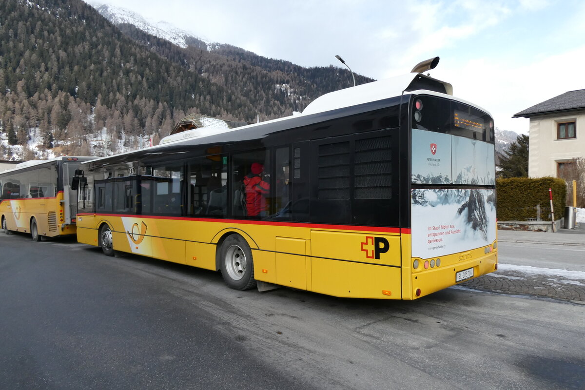 (284'779) - PostAuto Nordschweiz - BL 205'704/PID 10'317 - Solaris am 10. Februar 2026 in Zernez, Post