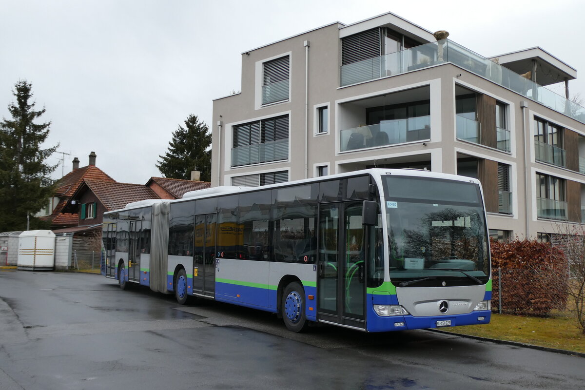 (284'947) - PostAuto Nordschweiz - BL 154'229/PID 12'420 - Mercedes (ex TPL Lugano Nr. 404) am 20. Februar 2026 in Thun, Garage STI