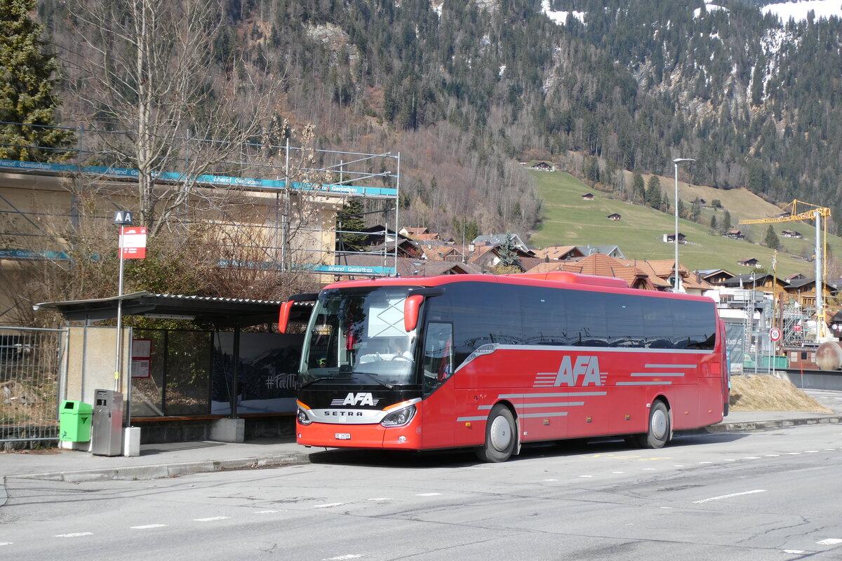 (285'025) - AFA Adelboden - Nr. 26/BE 26'708 - Setra am 22. Februar 2026 beim Bahnhof Frutigen