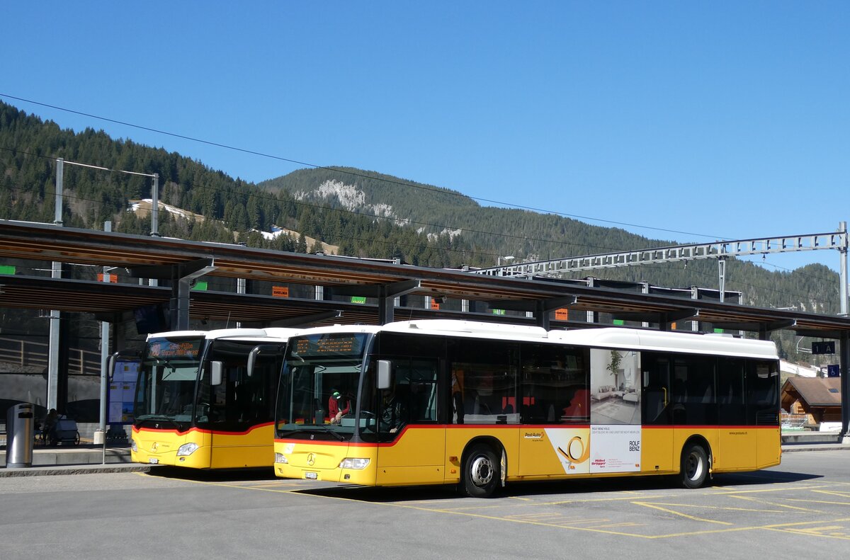(286'039) - PostAuto Bern - BE 401'263/PID 5417 - Mercedes (ex BE 610'544; e BE 538'988; ex BE 637'781) am 9. April 2026 beim Bahnhof Gstaad