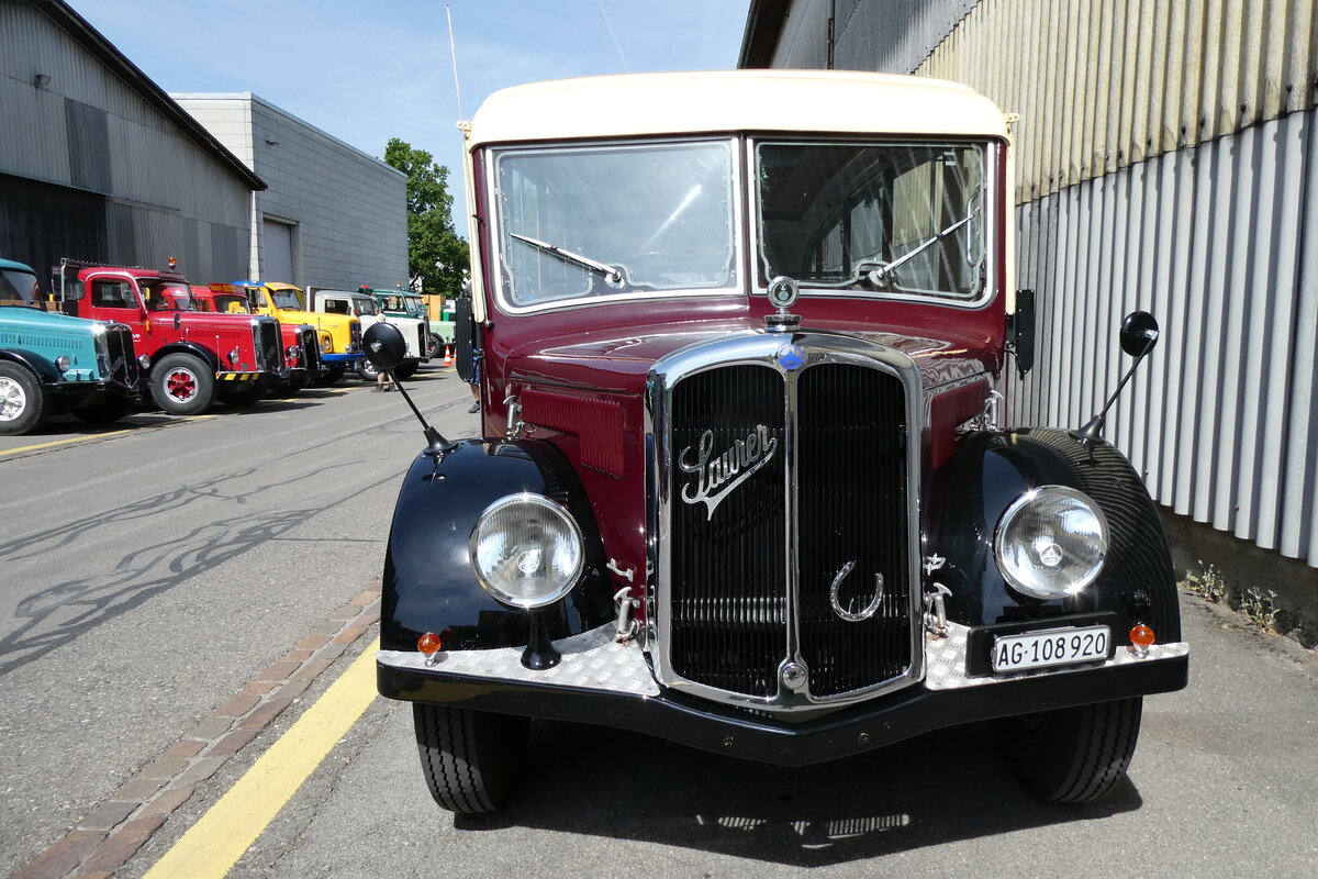 (286'578) - Sturzenegger, Bergdietikon - AG 108'920 - Saurer/Saurer (ex Mazzoleni, Chur; ex Societ� Rabadan, Bellinzona; ex Faggio, Bellinzona) am 2. Mai 2026 in Attikon, Wegm�ller