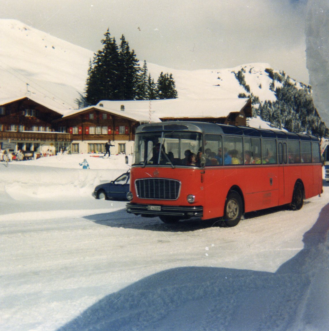 (9-12) - Aus dem Archiv: AFA Adelboden - Nr. 14/BE 43'089 - FBW/Gangloff im M�rz 1988 in Adelboden, Geils