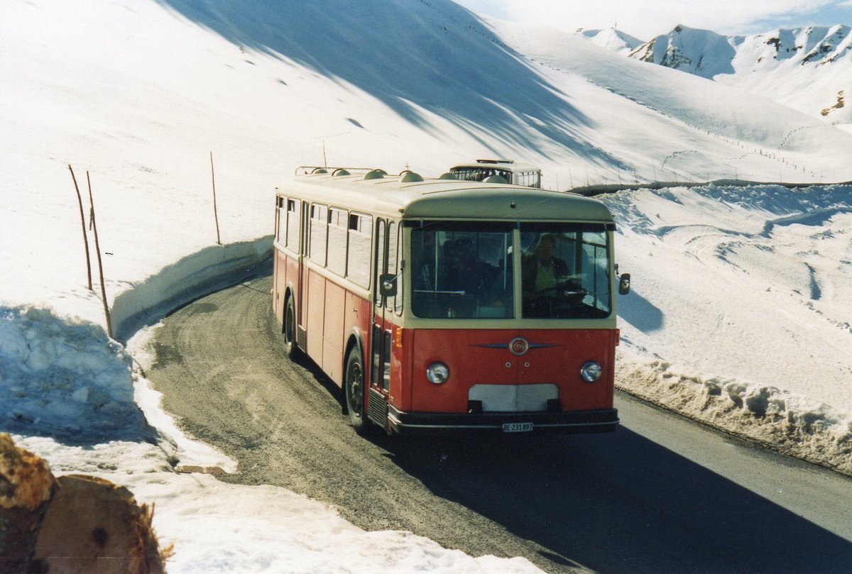 (AA 01) - Aus dem Archiv: AFA Adelboden - Nr. 15/BE 231'987 - FBW/R&J (ex Morattel, S�deilles; ex P 25'504) am 25. Februar 2019 in Adelboden, Geilsstrasse