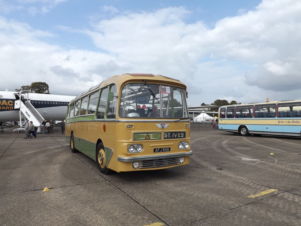 AFJ 86B
1964 AEC Reliance
Harrington C41F
New to Greenslade Tours, Exeter, England.

Photographed at Duxford, Cambridge, England, taking park in  Showbus , 21st September 2014.