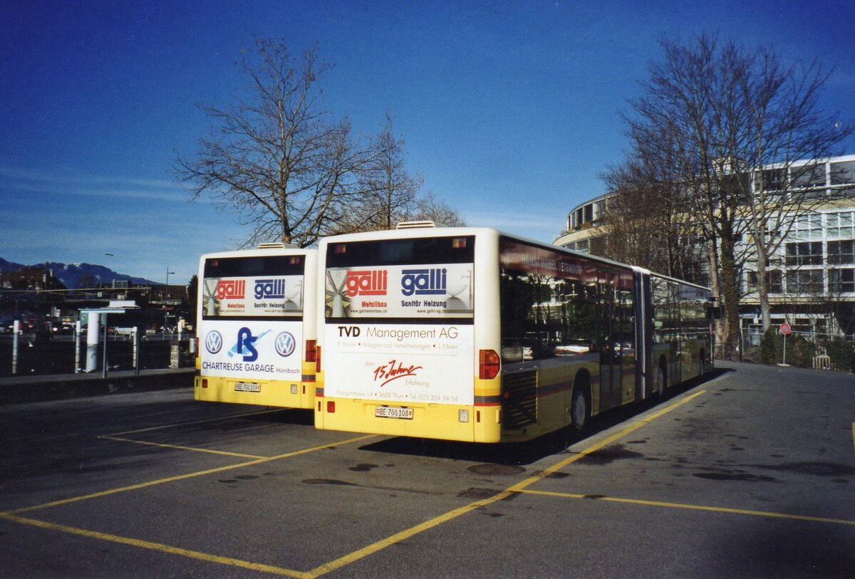 (AJ 05) - Aus dem Archiv: STI Thun - Nr. 108/BE 700'108 - Mercedes am 14. Februar 2007 bei der Schiffl�ndte Thun