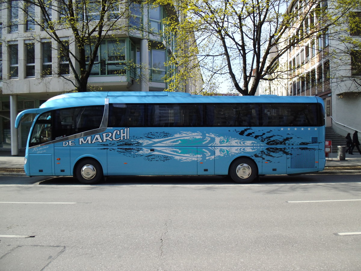Aus Italien: De Marchi, Arcade - Scania/Irizar i6 am 26. M�rz 2014 in M�nchen (Aufnahme: Martin Beyer)