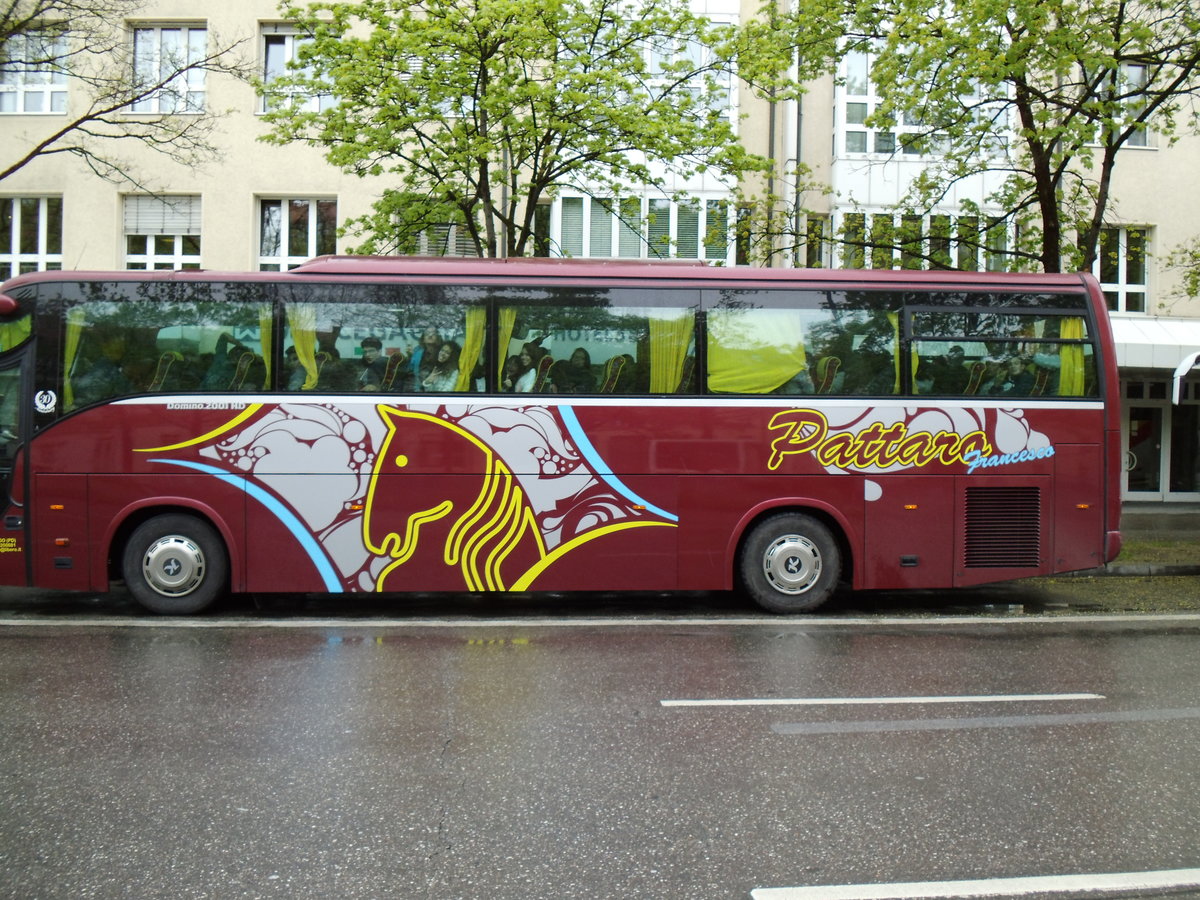 Aus Italien: Pattaro, Campodarsego - Irisbus Domino HD am 8. April 2014 in M�nchen (Aufnahme: Martin Beyer)