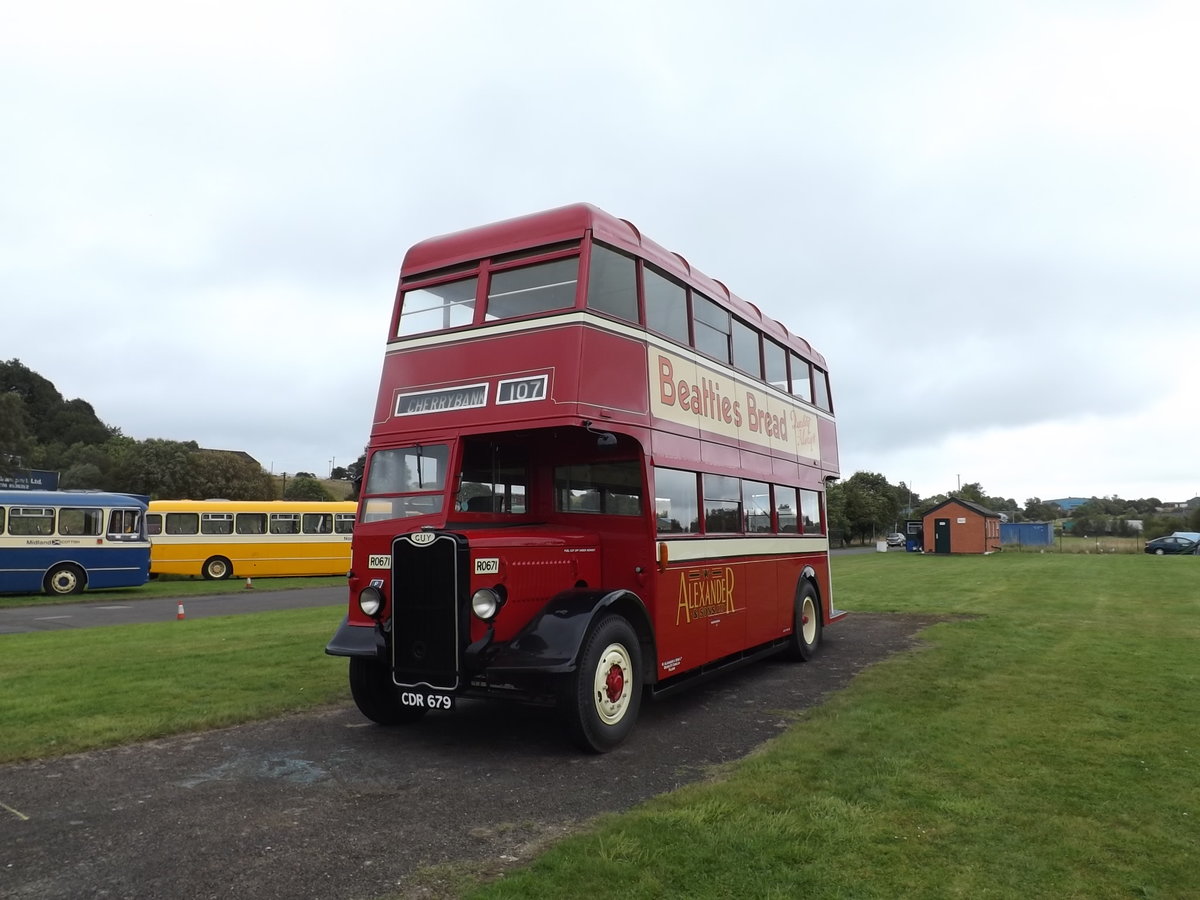 CDR 679
1943 Guy Arab II
Roe L27/28R
Plymouth 249

Photo taken at Scottish Vintage Bus Museum, Lathalmond, Scotland on 16th August 2014.