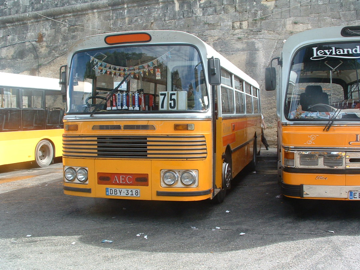DBY 318
1973 Bedford/Malta Docks Forward Control
Brincat B45F
Valletta, Malta 14th October 2010.