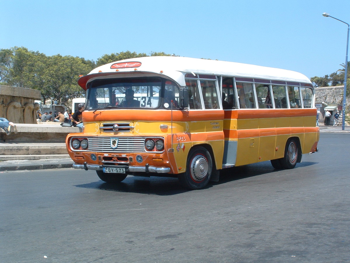 EBY 575
1974 Malta Docks/Leyland forward control
Schembri B40F

Previous Maltese registrations carried - 2620; A-2620; Y-1276; Y-0575

Photographed at City Gate Terminus, Valletta, Malta, 6th May 2009.