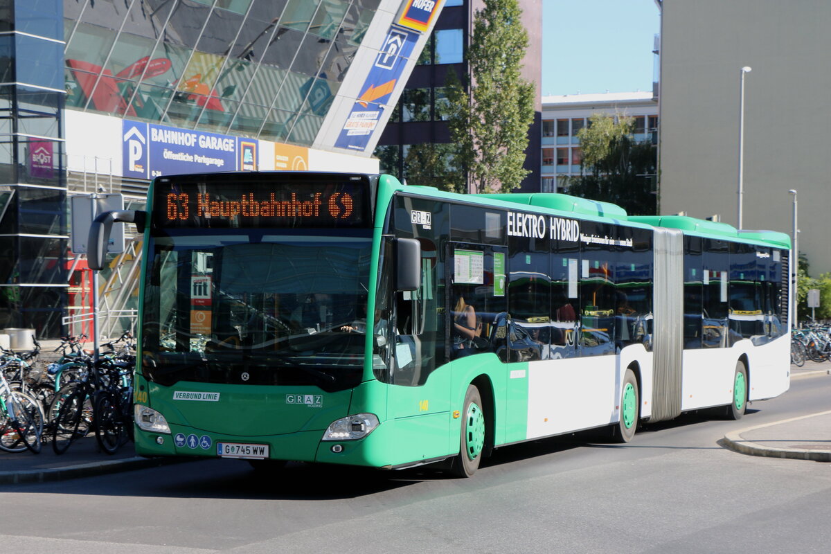 Graz Linien - Nr. 140/G 745 WW - Mercedes am 19. September 2025 in Graz (Aufnahme: Martin Beyer)