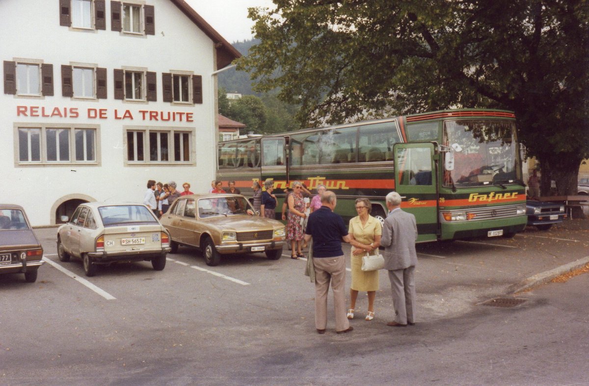 (HHT 813) - Aus dem Archiv: Gafner, Thun - Nr. 26/BE 312'873 - Mercedes im Jahr 1983 in Le Pont, H�tel Relais de la Truite