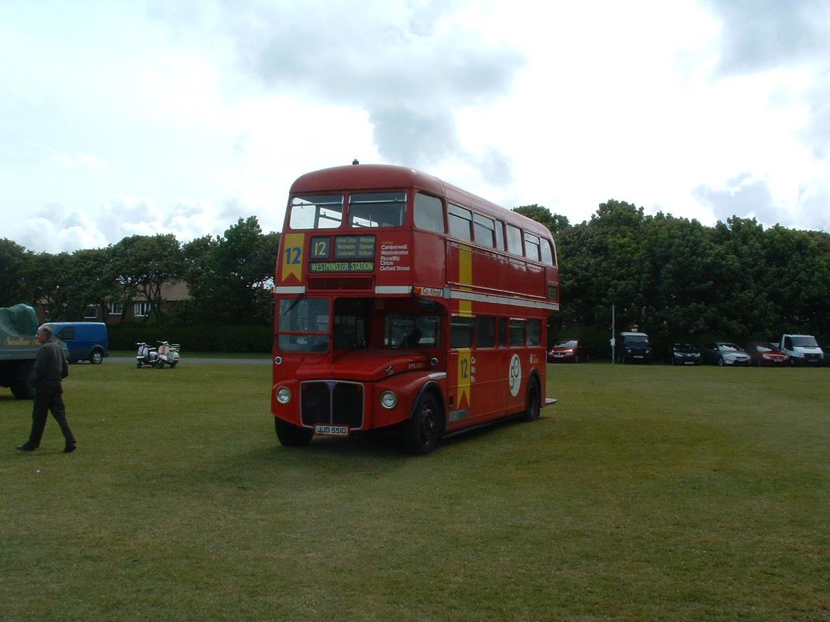 JJD 551D
1966 AEC Routemaster
Park Royal H40/32R
New to London Transport, fleet number RML2551 (RouteMaster Long)

Photographed in South Shields, Tyneside, UK at the end of the  Tyne-Tees Run  for vintage commercial vehicles on Sunday 7th June 2009.