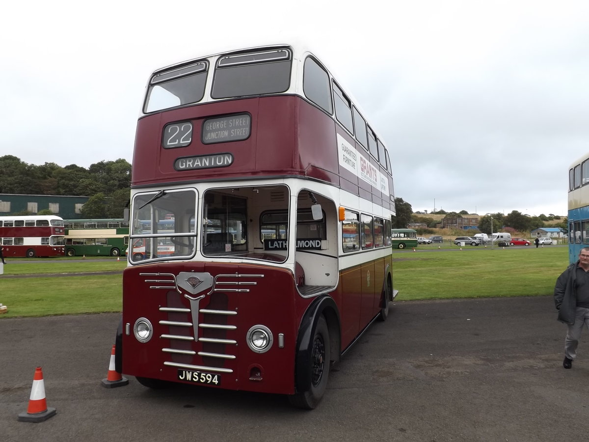 JWS 594
1953 Guy Arab II
Duple H31/24R
Edinburgh Corporation 314

Photographed at the Scottish Vintage Bus Museum, Lathalmond, Fife, Scotland on 16th August 2014.