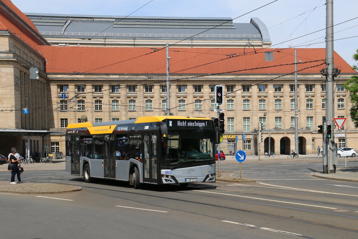 LVB Leipzig - Nr. 12'302/L-DE 1236 - Solaris Urbino 12 am 21. Mai 2023 in Leipzig (Aufnahme: Martin Beyer)