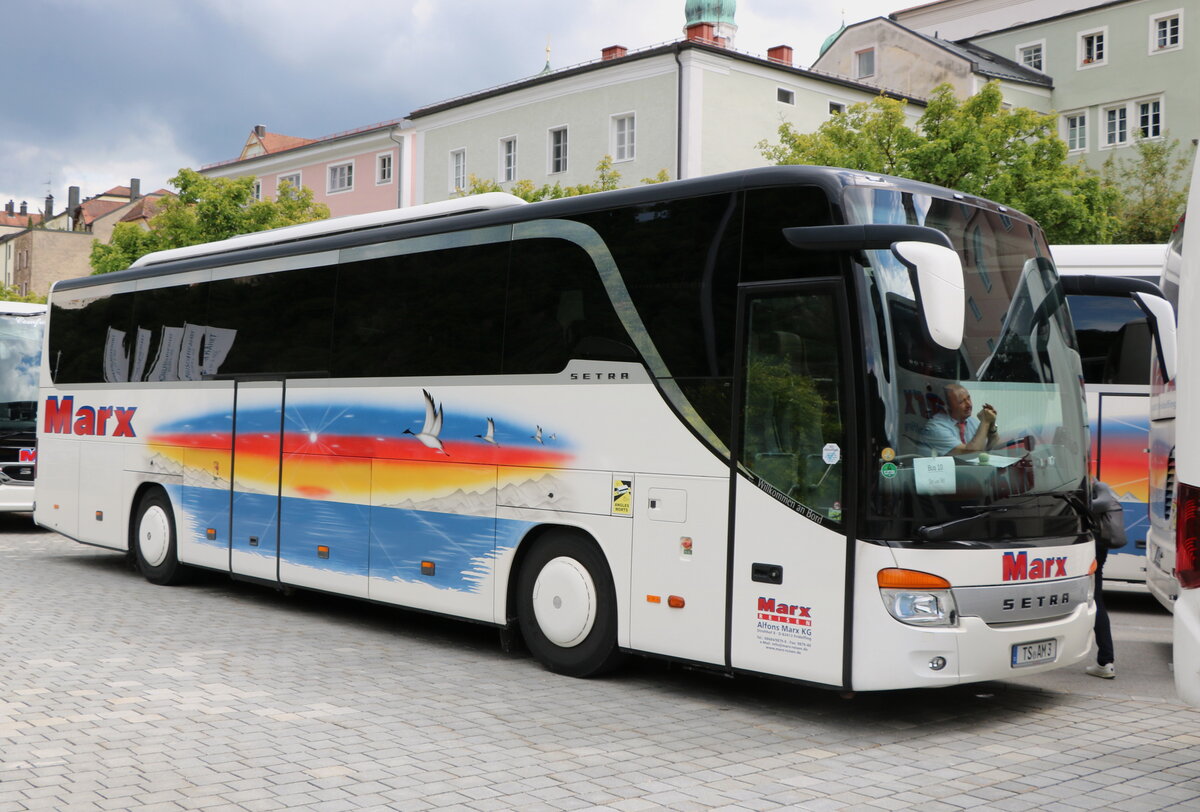 Marx, Fridolfing - TS-AM 3 - Setra am 30. Juli 2025 in Passau, Schiffl�nde (Aufnahme: Martin Beyer)