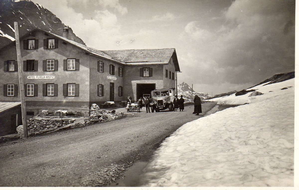 (MD067) - Aus dem Archiv: Oberrauch, Davos - 5968 A - FBW um 1930 in Fl�ela Hospiz