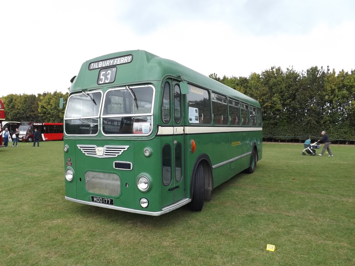 MOO 177
1962 Bristol MW6G
ECW B45F
New to Eastern National, carrying fleet number 556.

Pictured at  Showbus , Imperial War Museum, Duxford, Cambridgeshire, England on Sunday 21st September 2014.