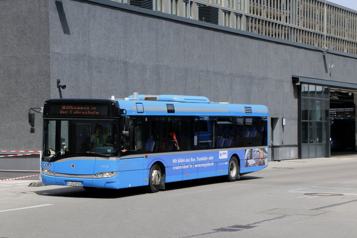 MVG M�nchen - Nr. 4910/M-VG 4910 - Solaris am 29. Juni 2024 in M�nchen (Aufnahme: Martin Beyer)