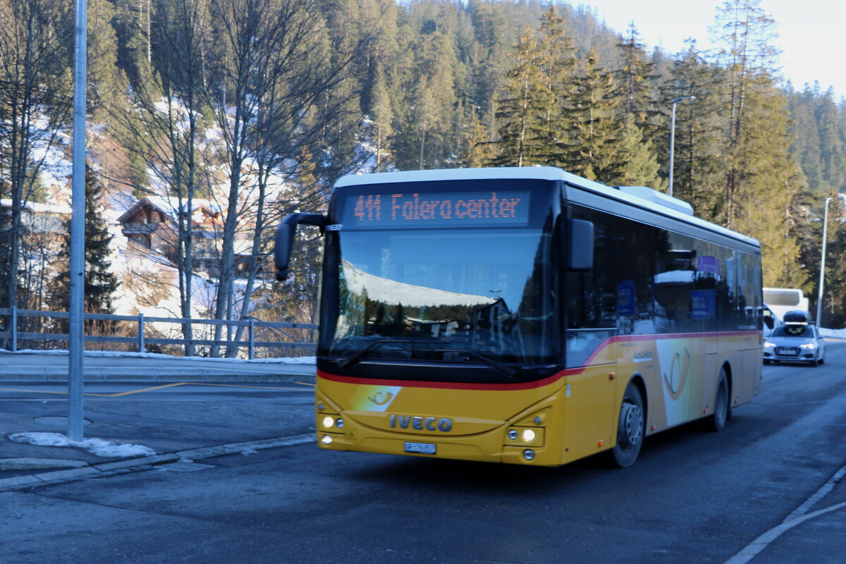 PostAuto Graub�nden - GR 176'057/PID 11'637 - Iveco (ex Nr. 11; ex Fontana, Ilanz Nr. 11) am 17. Januar 2025 in Laax (Aufnahme: Martin Beyer)