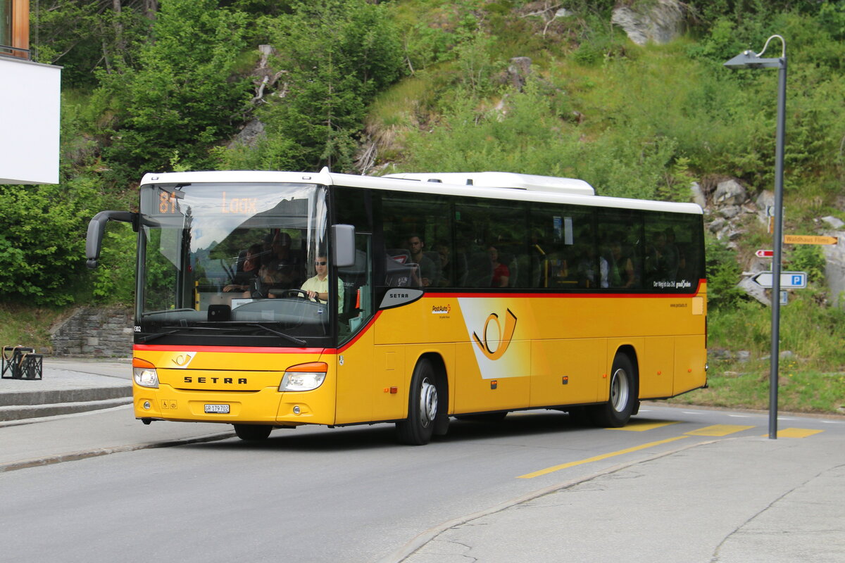 PostAuto Graub�nden - GR 179'702/PID 11'302 - Setra am 8. Juli 2023 in Flims (Aufnahme: Martin Beyer)