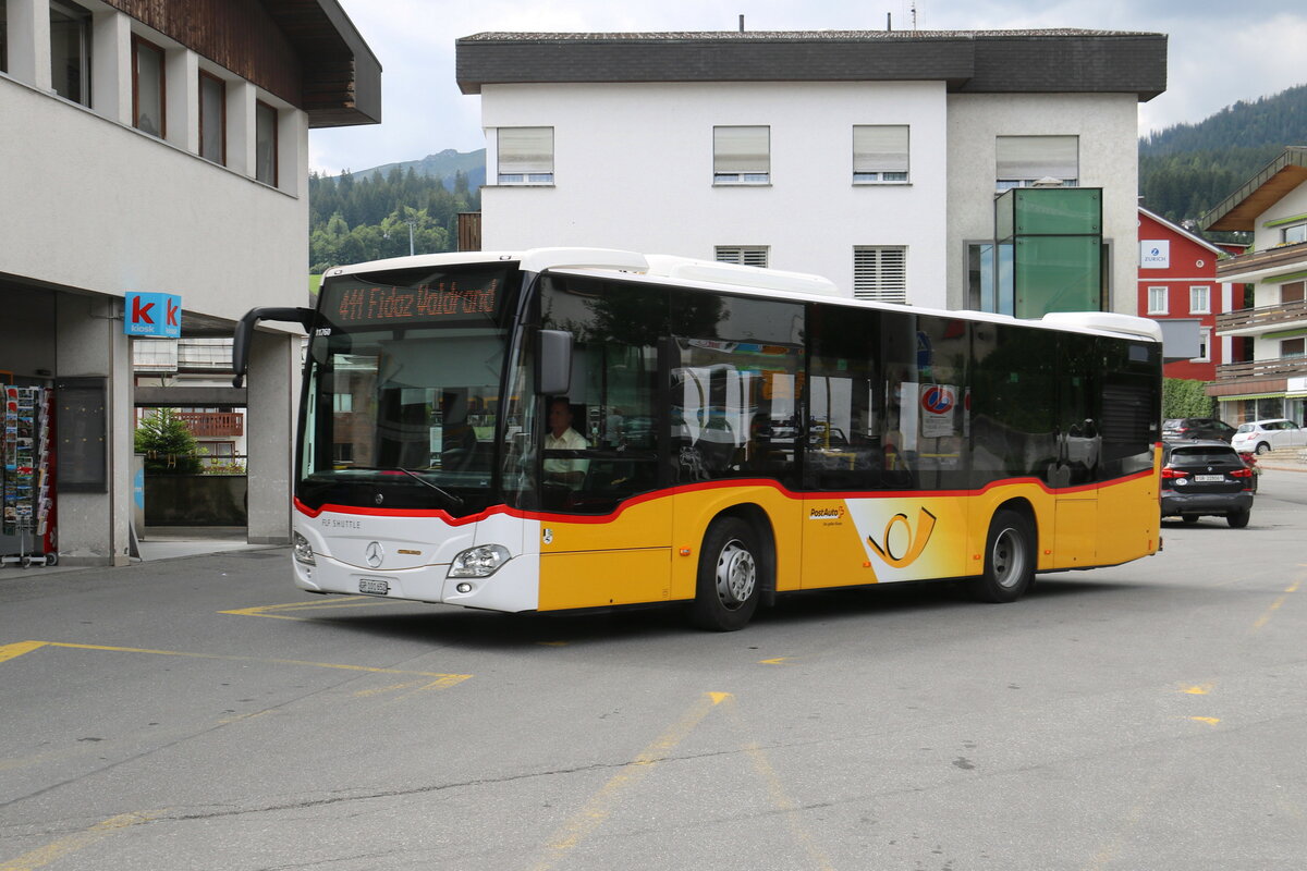 PostAuto Graub�nden - Nr. 4/GR 101'652/PID 11'760 - Mercedes (ex Stuppan, Flims) am 8. Juli 2023 in Flims (Aufnahme: Martin Beyer)