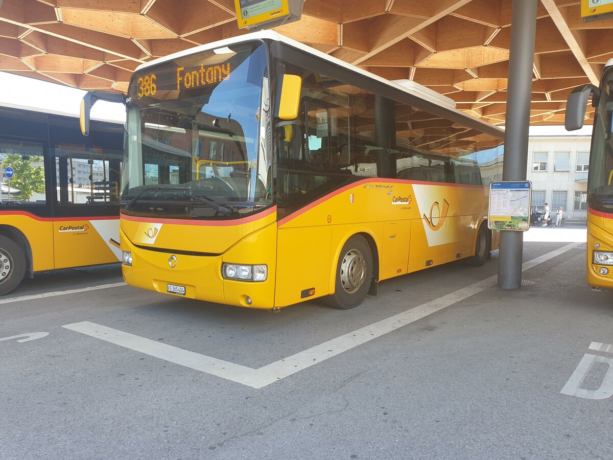 Postauto Wallis - Nr. 23/VS 365'404 - PID 5041 - Irisbus le 2 juillet 2022 � Sion, gare