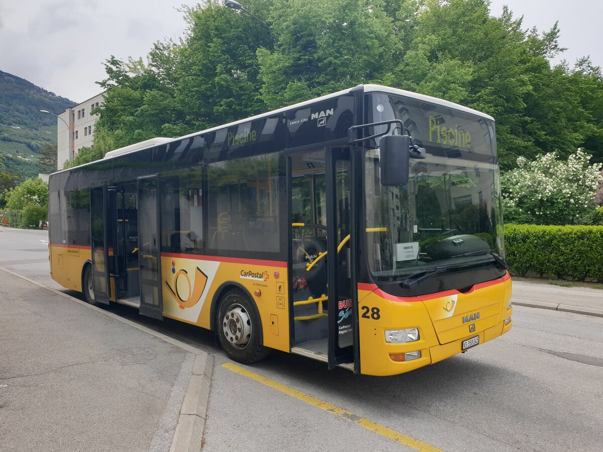 Postauto Wallis - Nr. 28/VS 358'045 - PID 4385 - MAN/G�ppel (ex AAGU Altdorf Nr. 72; ex PostAuto Bern BE 535'079; ex PostAuto Bern Nr. 653) le 20 juin 2022 � Sion