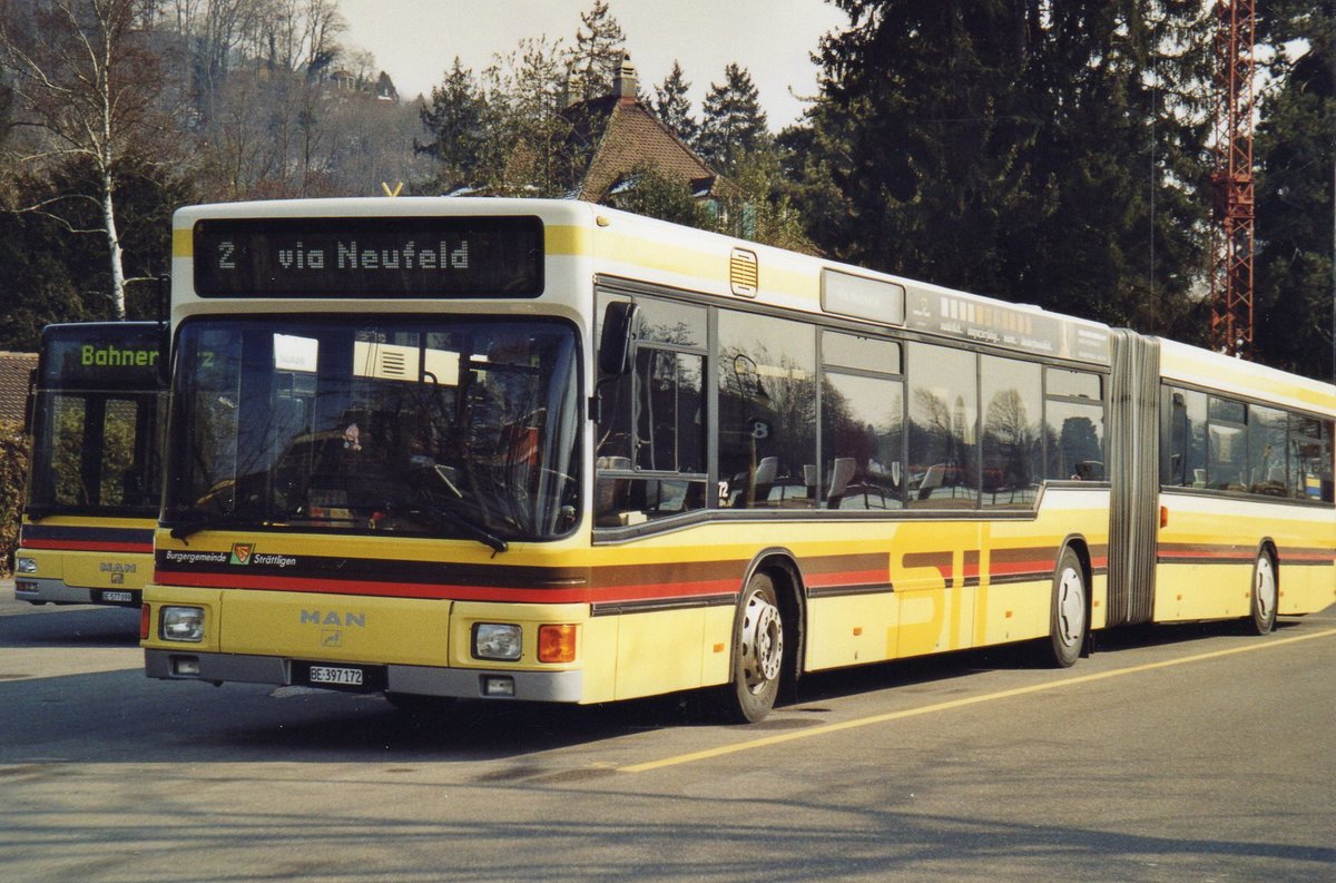 (R 4104) - Aus dem Archiv: STI Thun - Nr. 72/BE 397'172 - MAN am 4. M�rz 2005 bei der Schiffl�ndte Thun