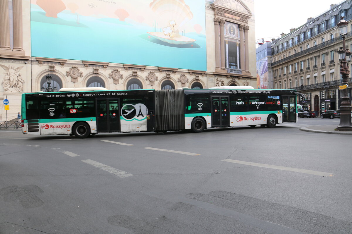 RATP Paris - Nr. 4957/AC 912 DY - MAN Lion's City G am 21. Juli 2023 in Paris (Aufnahme: Martin Beyer)