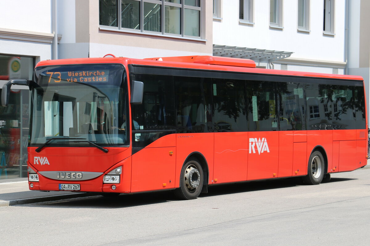 RVA Oberstdorf - OA-RV 267 - Iveco am 20. Juli 2021 beim Bahnhof F�ssen (Aufnahme: Martin Beyer)
