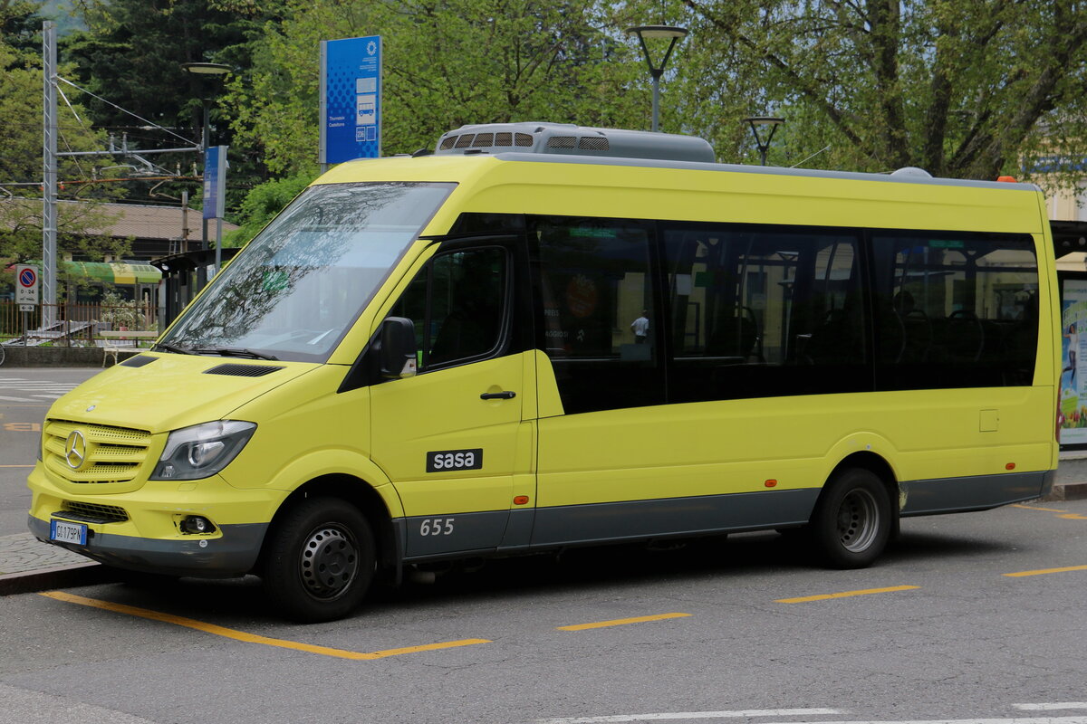 SASA Bozen - Nr. 655/GC-179 PN - Mercedes am 15. April 2024 in Meran (Aufnahme: Martin Beyer)