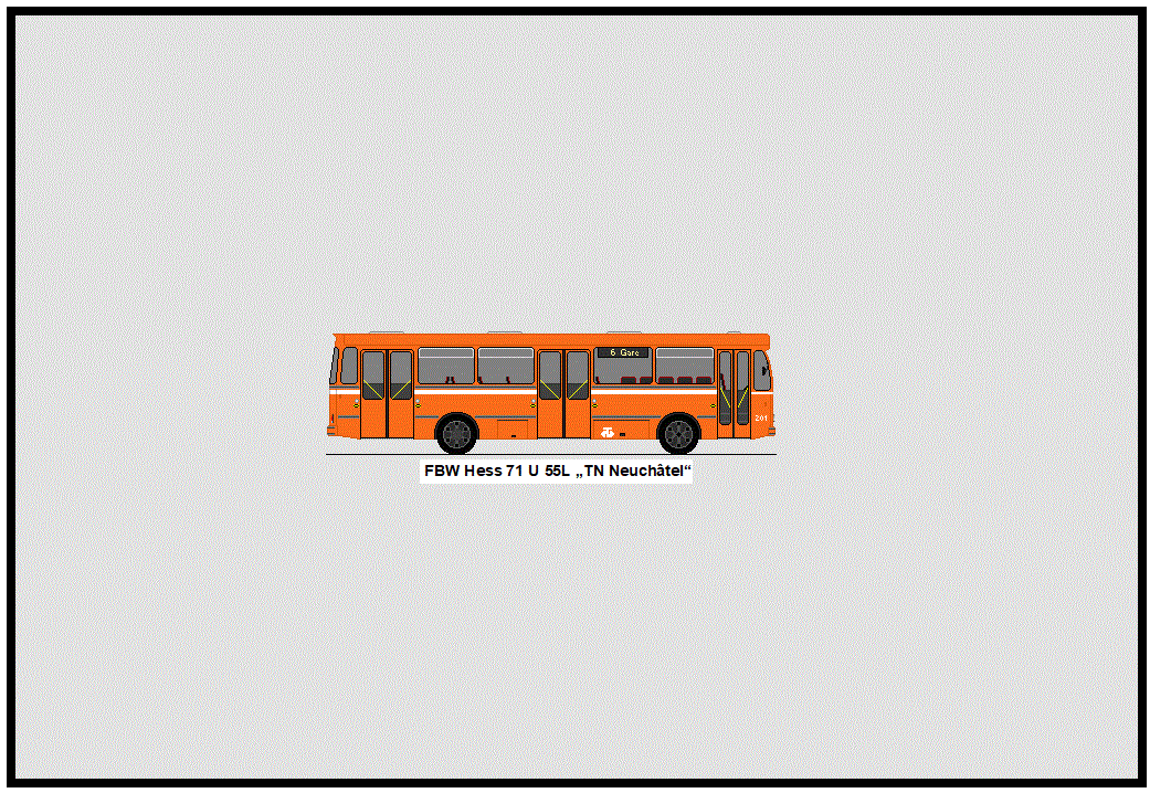 TN Neuch�tel - Nr. 201/NE 26'101 - FBW/Hess 71U55L (ex Nr. 101)