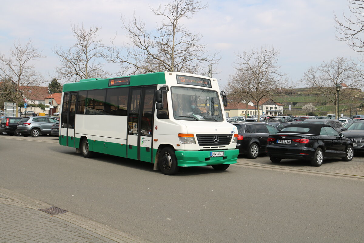 VLL Gr�nstadt - D�W-VL 15 - Mercedes Benz O 816 am 20. M�rz 2022 in Bad D�rkheim (Aufnahme: Martin Beyer)