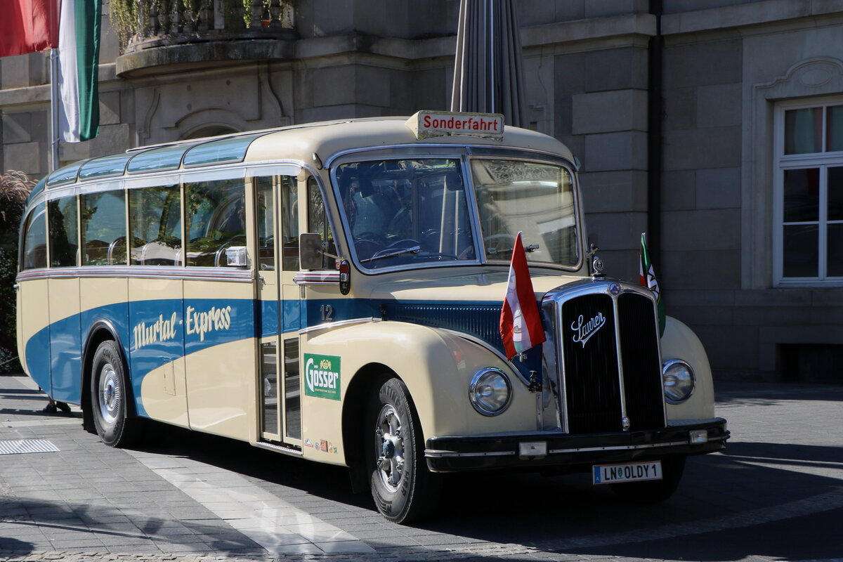 Zottler, Niklasdorf - Nr. 12/LN OLDY 1 - Saurer/R&J (ex M�chler, Siebnen; ex M�chler, Sch�belbach; ex Ammann, Susten; ex D�hler, Burgdorf Nr. 12) am 17. September 2025 in Leibnitz (Aufnahme: Martin Beyer)