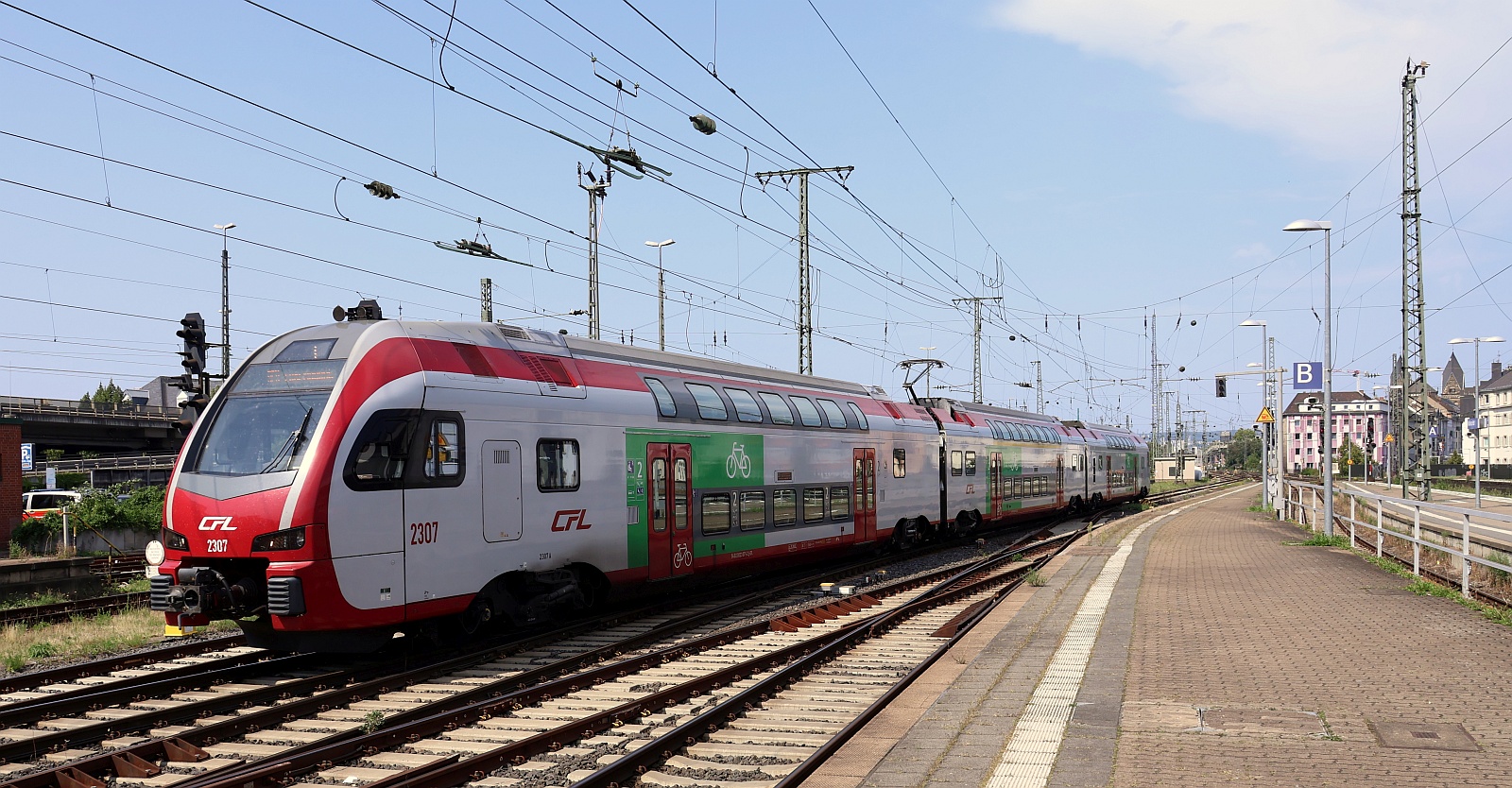 CFL 2307 (94 82 0023 071-2/073-8/072-0 L-CFL) Einfahrt Koblenz Hbf. 12.08.2025